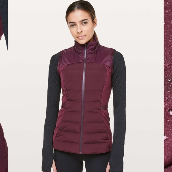 Lululemon down for it all vest in dark adobe size 6 - Picture 6 of 6